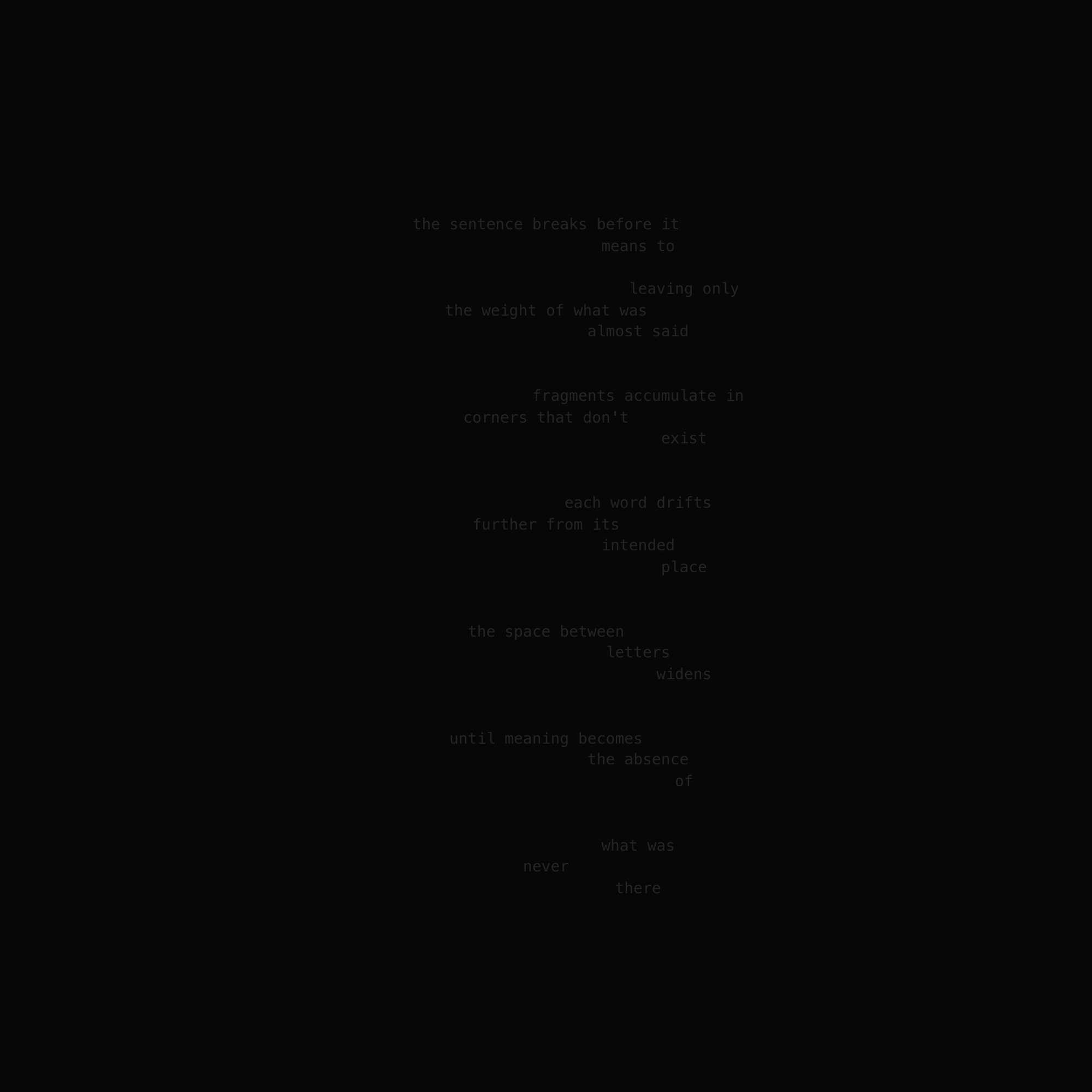 What Breaks Before Meaning